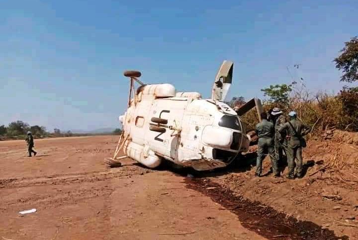 Centrafrique : 3 blessés dans le crash d’un hélicoptère de la Minusca dans la Haute-Kotto