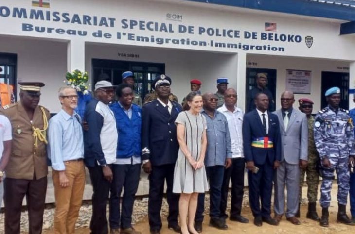 Centrafrique : le nouveau commissariat de police de Béloko inauguré grâce à l’appui des Etats-Unis