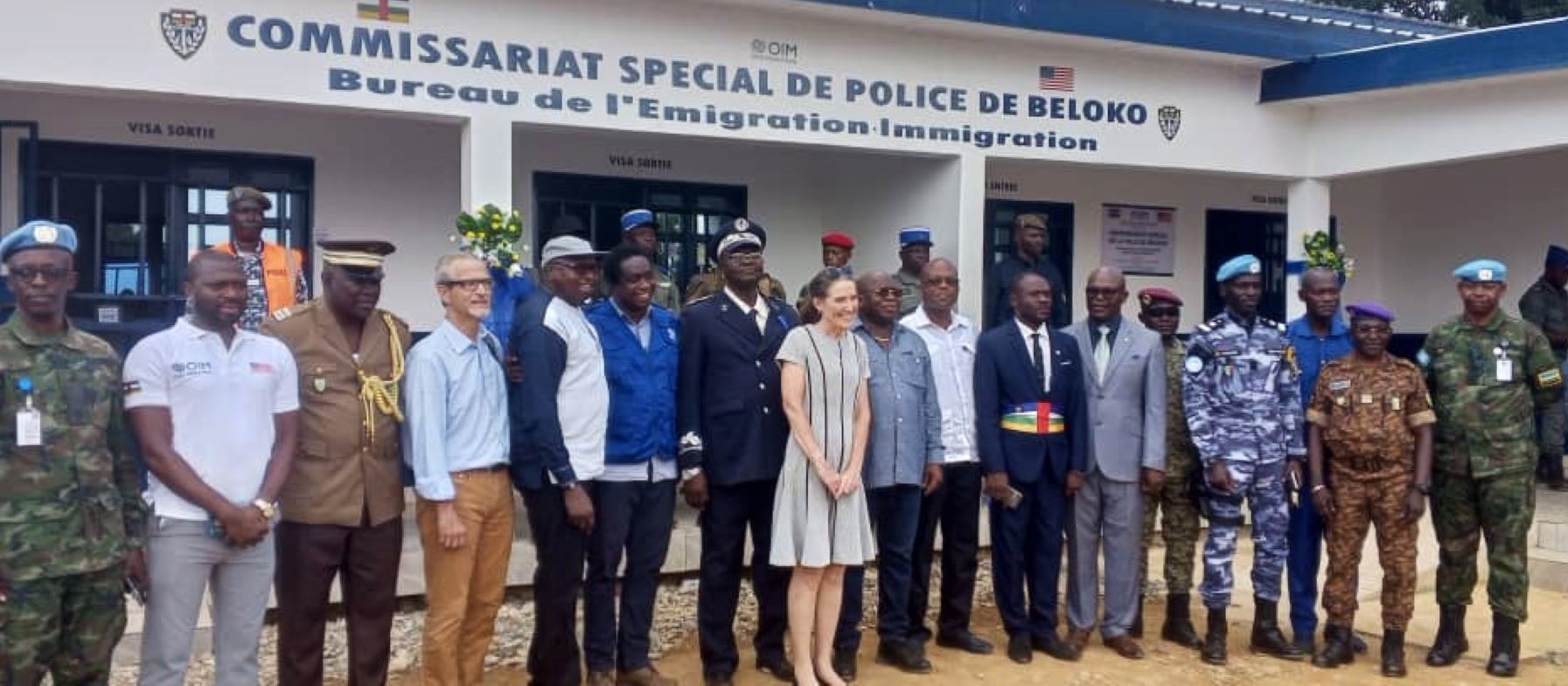 Centrafrique : le nouveau commissariat de police de Béloko inauguré grâce à l’appui des Etats-Unis