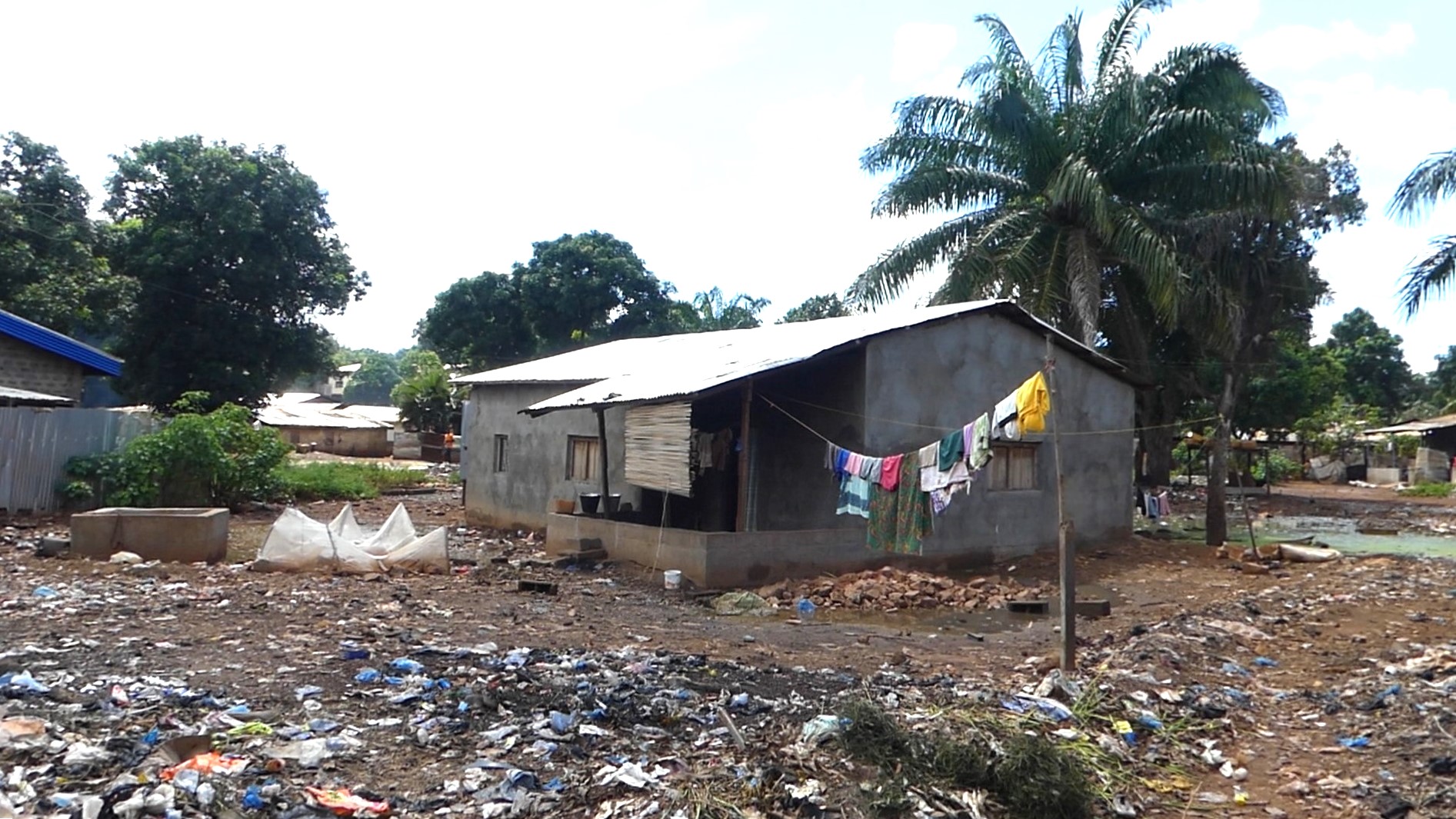 Bangui : le quartier Saïdou, un des quartiers du 2e arrondissement les plus insalubres