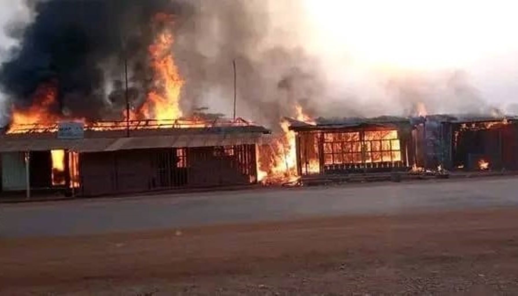 Bangui : un incendie ravage des boutiques près du stade Bonga-Bonga  